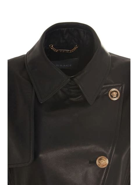 impermeabile gianni versace cipria|Cappotti Gianni versace in Pelle Nero taglia XL International.